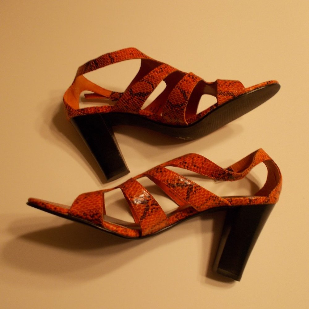 Impo Women's Sandal imitation Snakeskin Print 7M